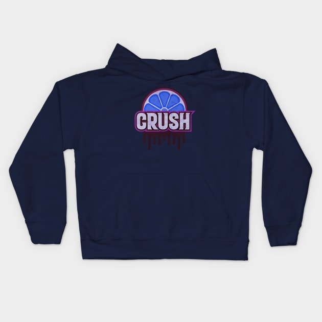 Purple Crush Love Kids Hoodie by CTShirts